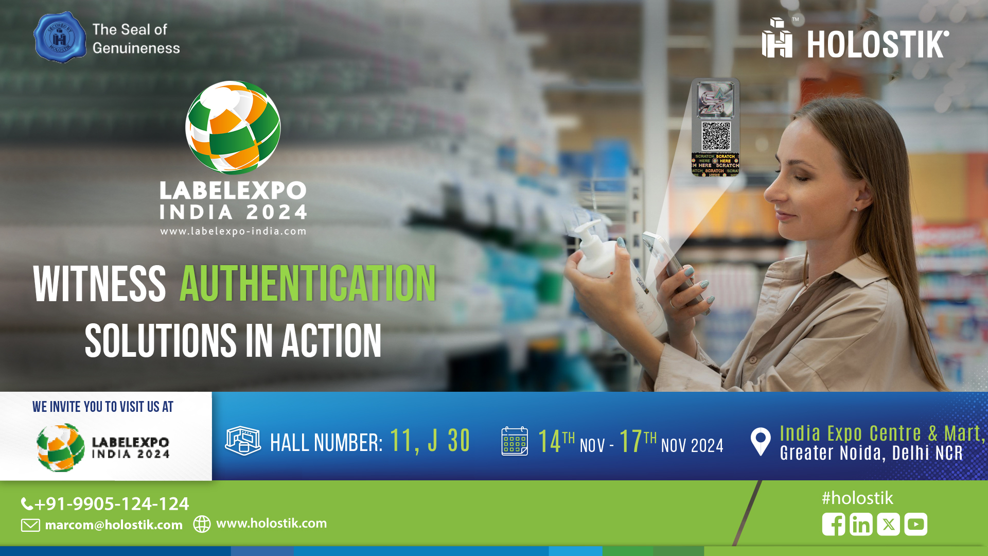 Holostik at Labelexpo India 2024 – Where Innovation Meets Authentication